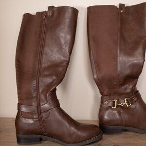 Torrid brown equestrian knee high boot